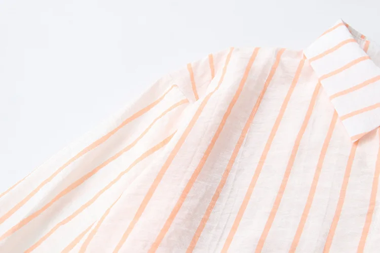 

2021 Women Fashion Contrast Color Striped Print Smock Blouse Office Ladies Casual Shirts Chic Blusas Tops