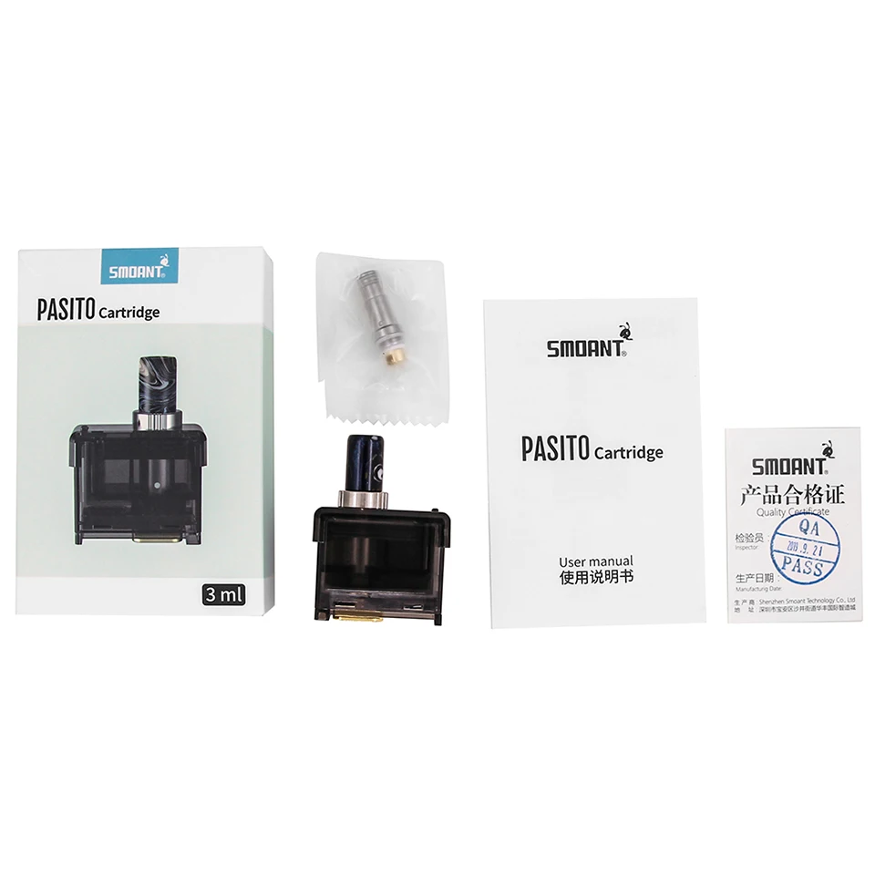 Original Cartridge Smoant Pasito pod Replacement Catridge 3ML Capacity Mesh 0.6ohm/Ni80 1.4ohm Coil For Pod Kit | Электроника