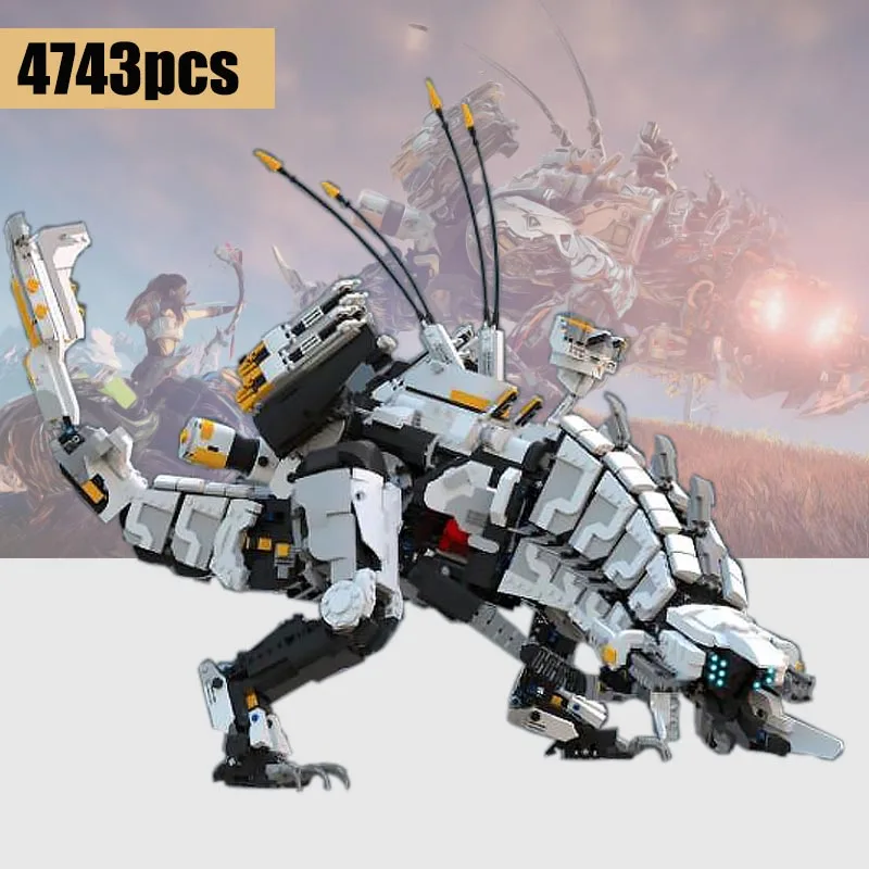 2020 Новый MOC 15474 Super Horizon Dawn Thunder Tooth механический монстр серии фильмов строительные