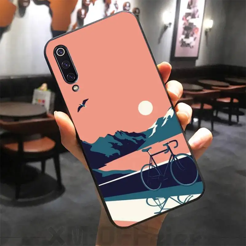 

BIKE CYCLING Art Phone Case For Xiaomi Note 10 Pro 9 Coque Silicone Cover For Redmi Note 9s 8 Pro Phone Case