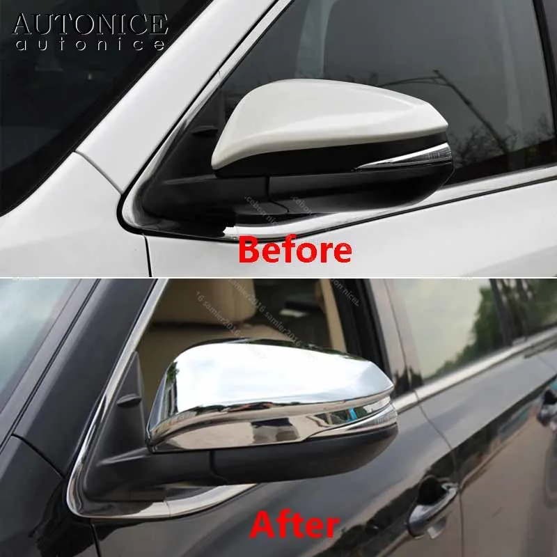 Цветное боковое зеркало заднего вида из углеродного волокна подходит для Toyota RAV4