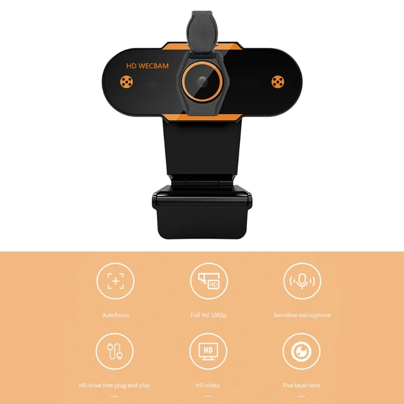 USB 2 0 Компьютерная веб-камера для ПК онлайн видео 1080P HD с микрофоном H05A |