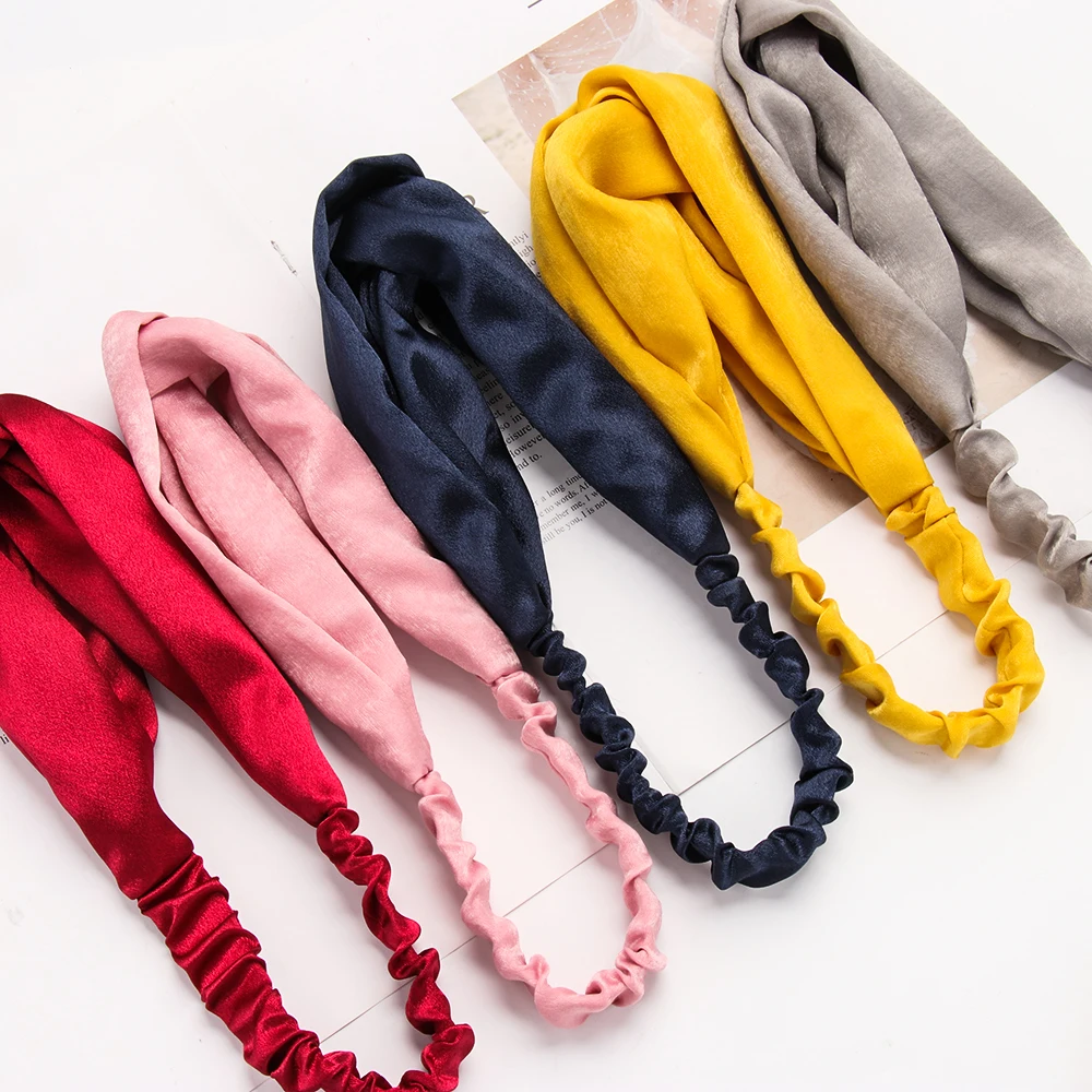 Эластичная Повязка на голову в стиле бохо с цветочным принтом перекрестная