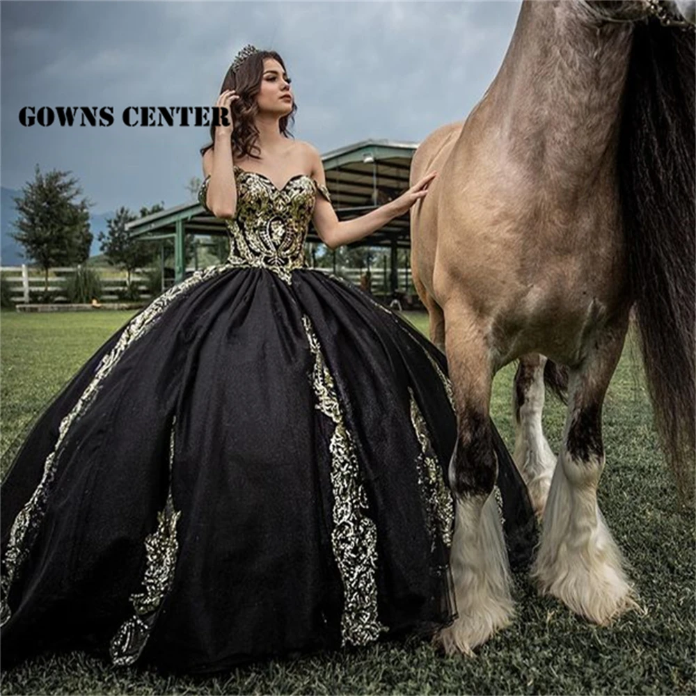 Черные кружевные платья с аппликацией бальное платье принцессы Золушки для