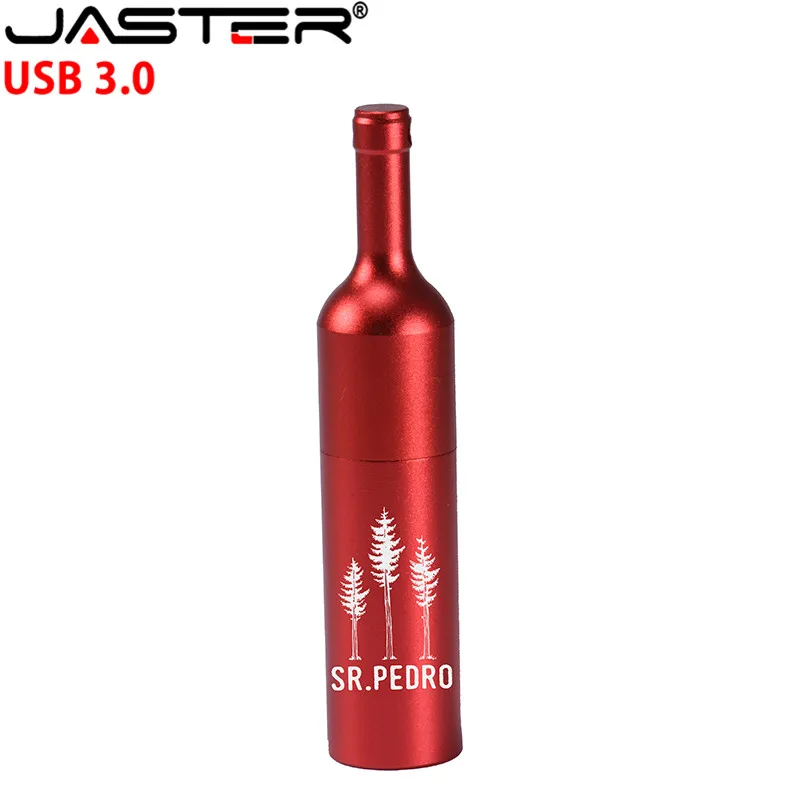 Корабль USB 3 0 горячего металла бутылки вина флэш накопитель usb брелок карта памяти