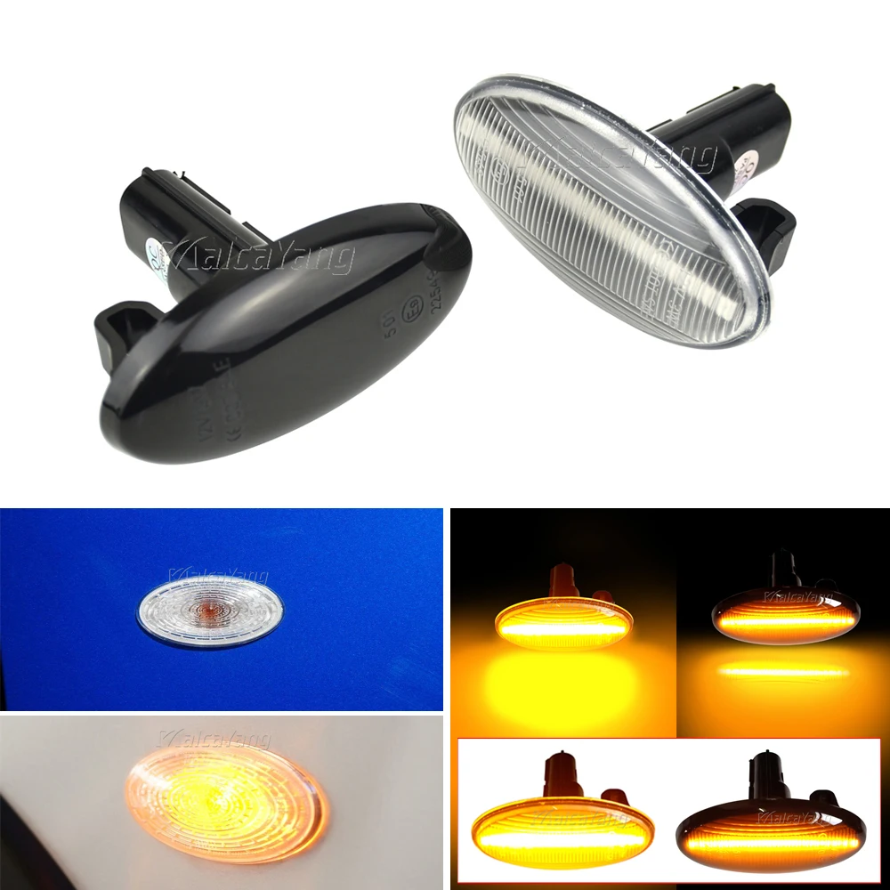 

2Pcs Dynamic Led Side Marker Turn Signal Light Sequential Blinker Lamps For Subaru Impreza WRX STI GDA GDB / Forester / Liberty