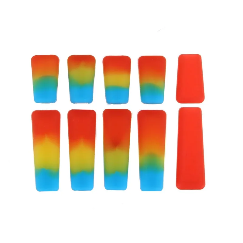 8PCSRainbow 2PCS Red 10 шт. резиновый передатчик противоскользящая ручка переключатель крышка оболочка для Frsky Flysky Futaba JR Radiolink передатчик FPV гоночный Дрон - Цвет: 8PCSRainbow 2PCS Red