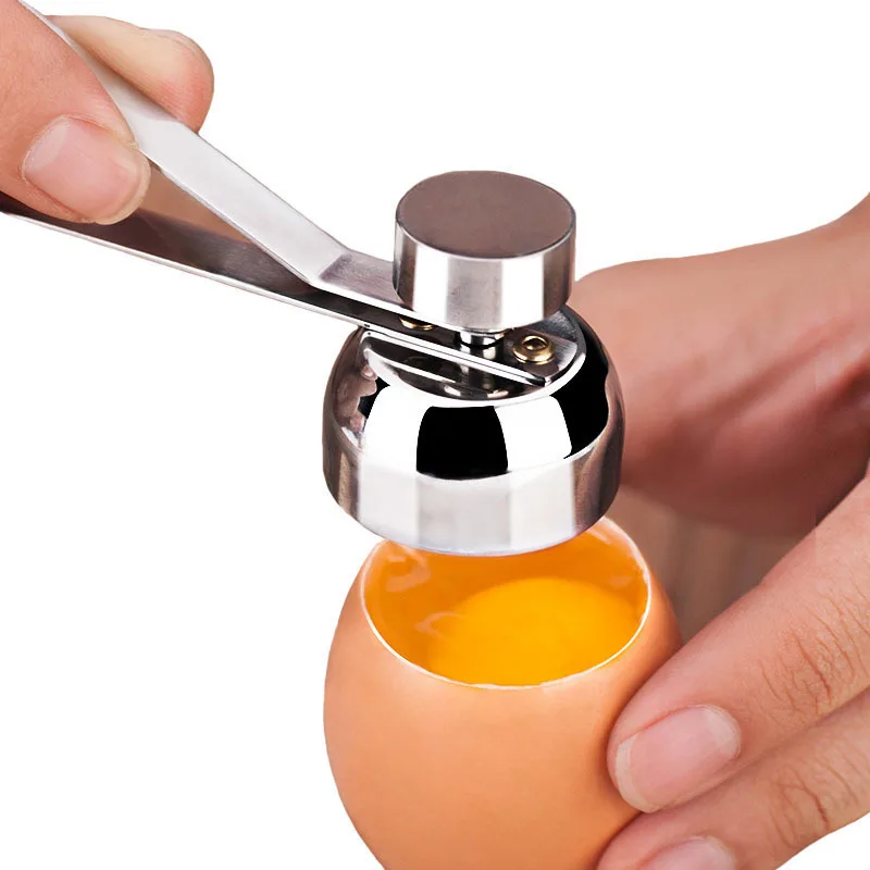 

Metal Eggshell Cutter Egg Opener Shell Opener 304 Stainless Steel Boiled Raw Egg Creative Kitchen Tool Egg Shell Opener