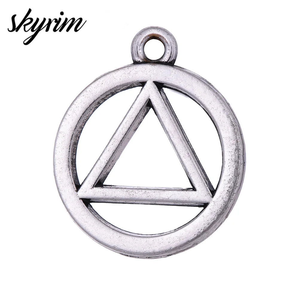 Металлические геометрические Подвески Skyrim 10 шт. подвески для ожерелий/ожерелий