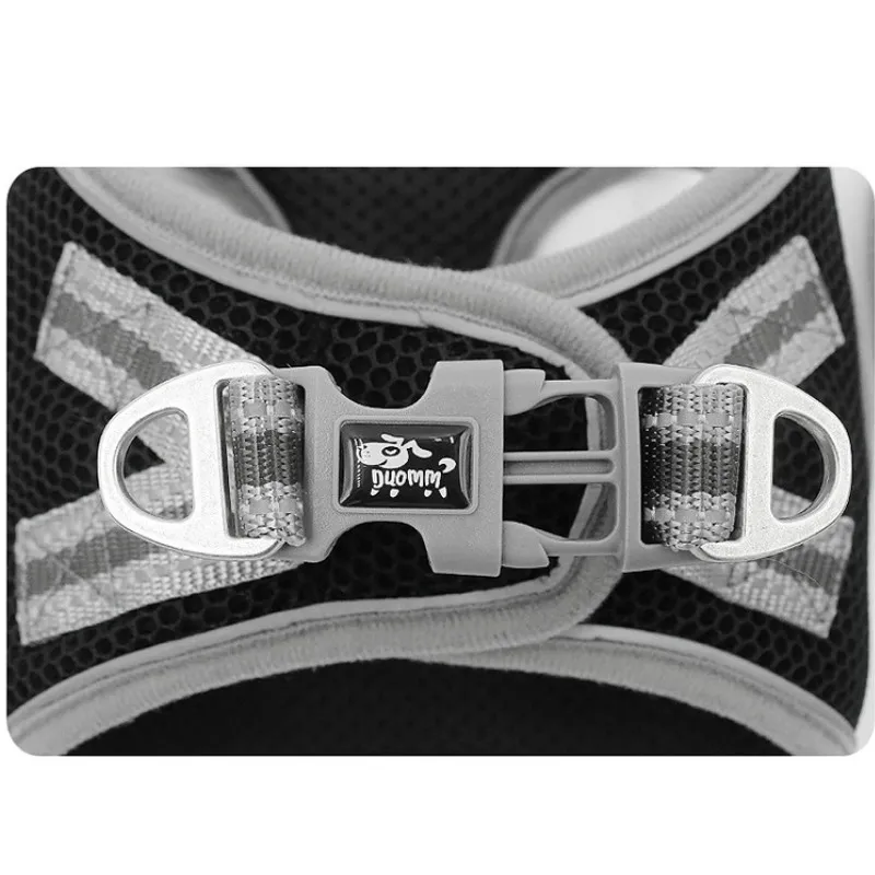 

Pet Harness Pet Leash Set Dog Harness Adjustable Reflective Polyester Mesh Breathable Harnesses Safety Buckle Alloy Hook