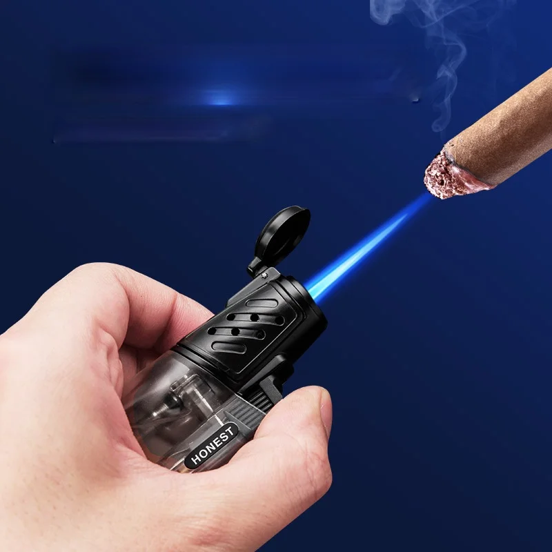 

Inflatable Windproof Direct Lighter Creative Men's Cigarette Lighter High Firepower Point Cigar Briquets Et Accessoires Fumeurs