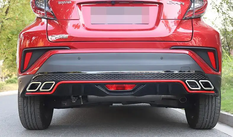 Для Toyota CHR Body kit спойлер 2017 2019 для CH R HC ABS задний передний бампер диффузор защитные