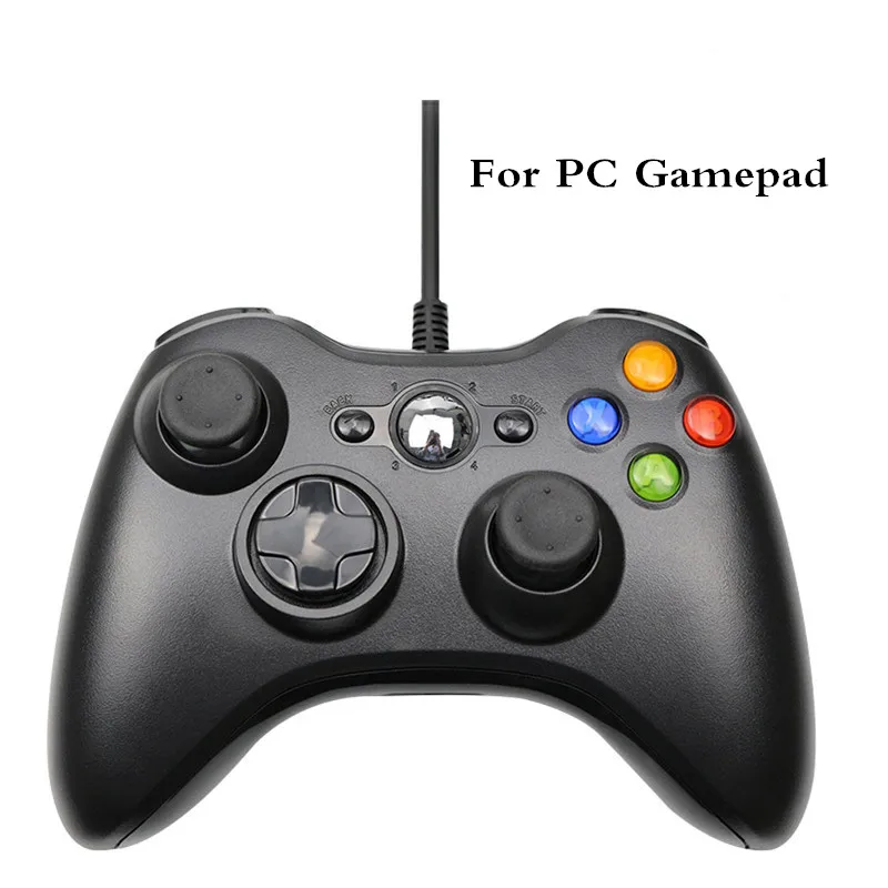 USB проводной джойстик геймпад для ПК Windows 7/8/10 игровой контроллер с вибрацией