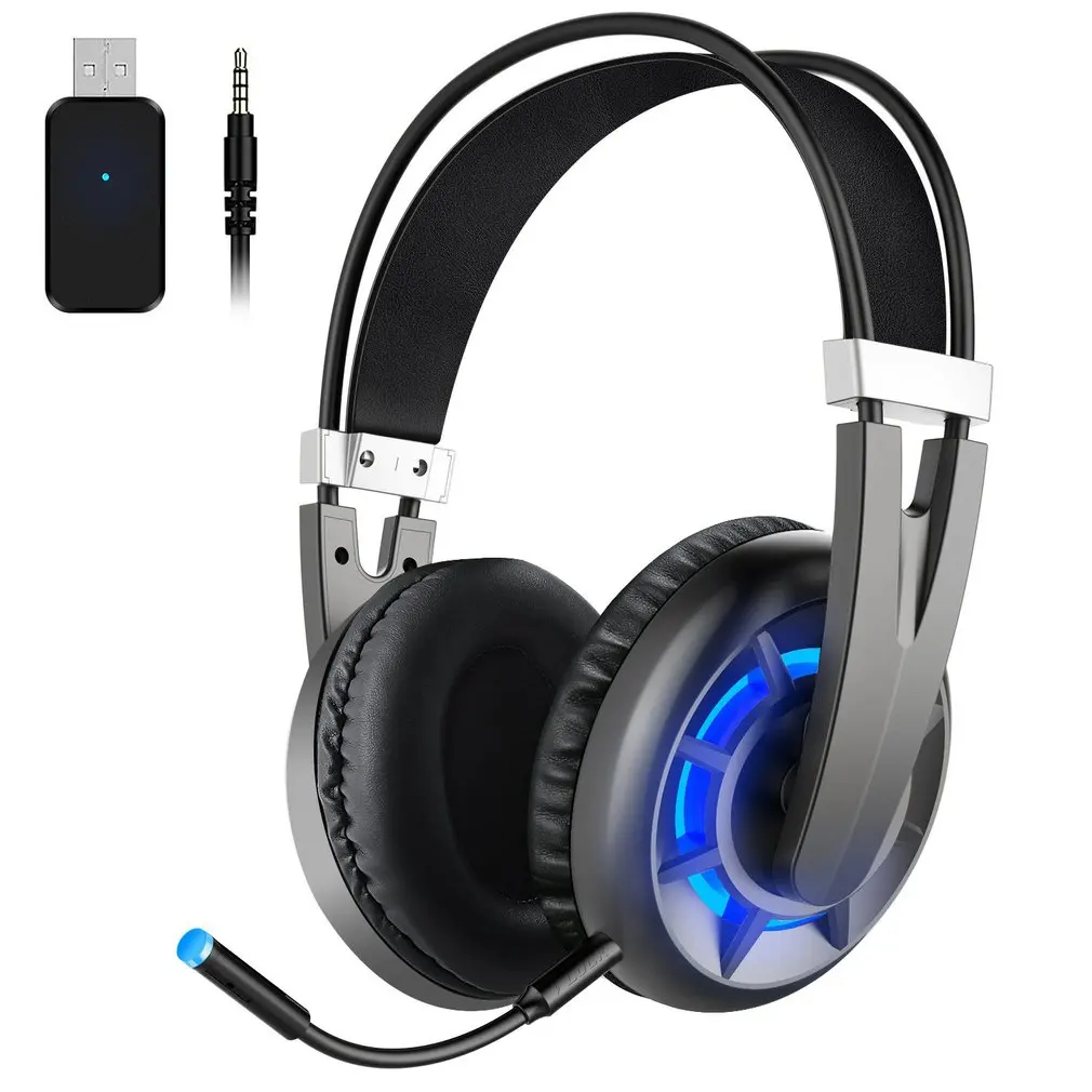 

Air Wireless 2.4G Gaming Headset Multifunctional Head-mounted Luminous Headset Portable And Durable Wireless Headset