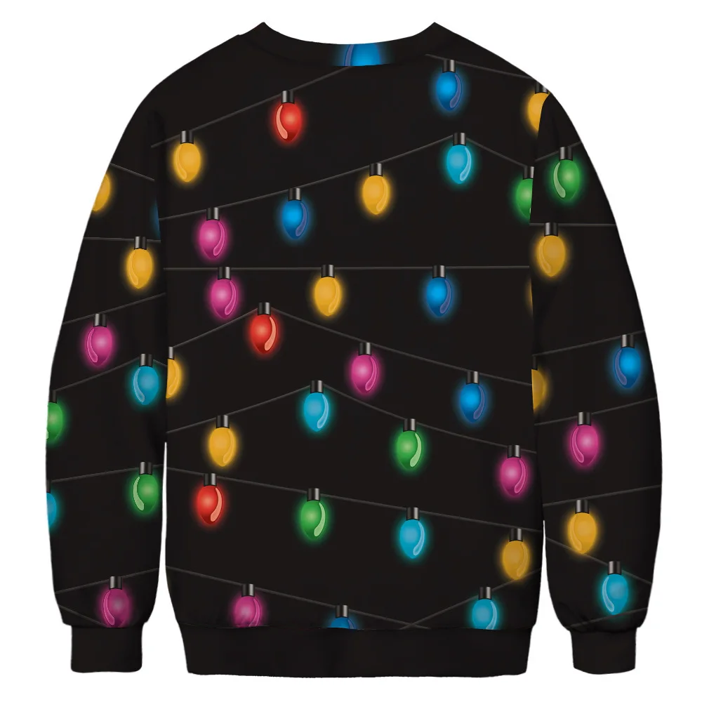 Креативный Рождественский светильник с 3D принтом новинка зимний Уродливый