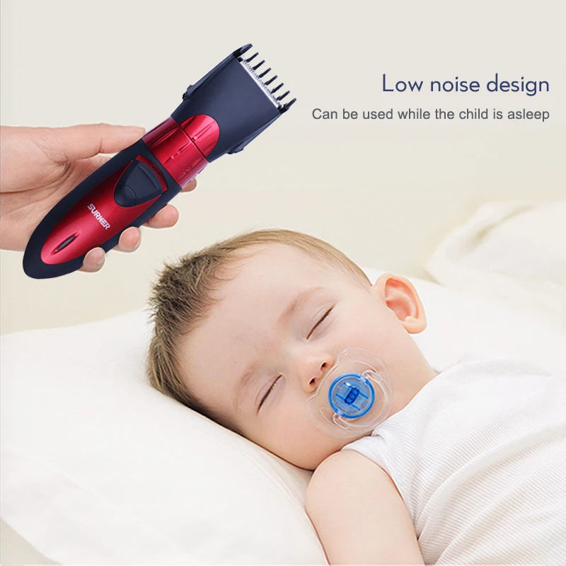 Машинка для стрижки волос мужская аккумуляторная водонепроницаемая с низким