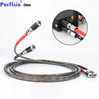 a pair of carbon fiber odin occ hi end silver plated audio signal cable connector cable speaker rca to rca cable hifi