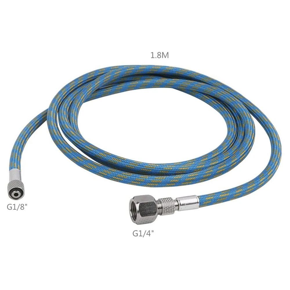 Аэрограф с нейлоновой оплеткой 1 8 м в комплекте адаптером BSP 1/8 дюйма | Инструменты