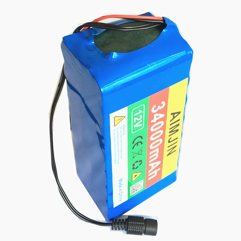 

2021 NEW 3S8P 12V 34000mAh High Capacity Rechargeable Li-Ion Battery Pack Lithium Battery Pack