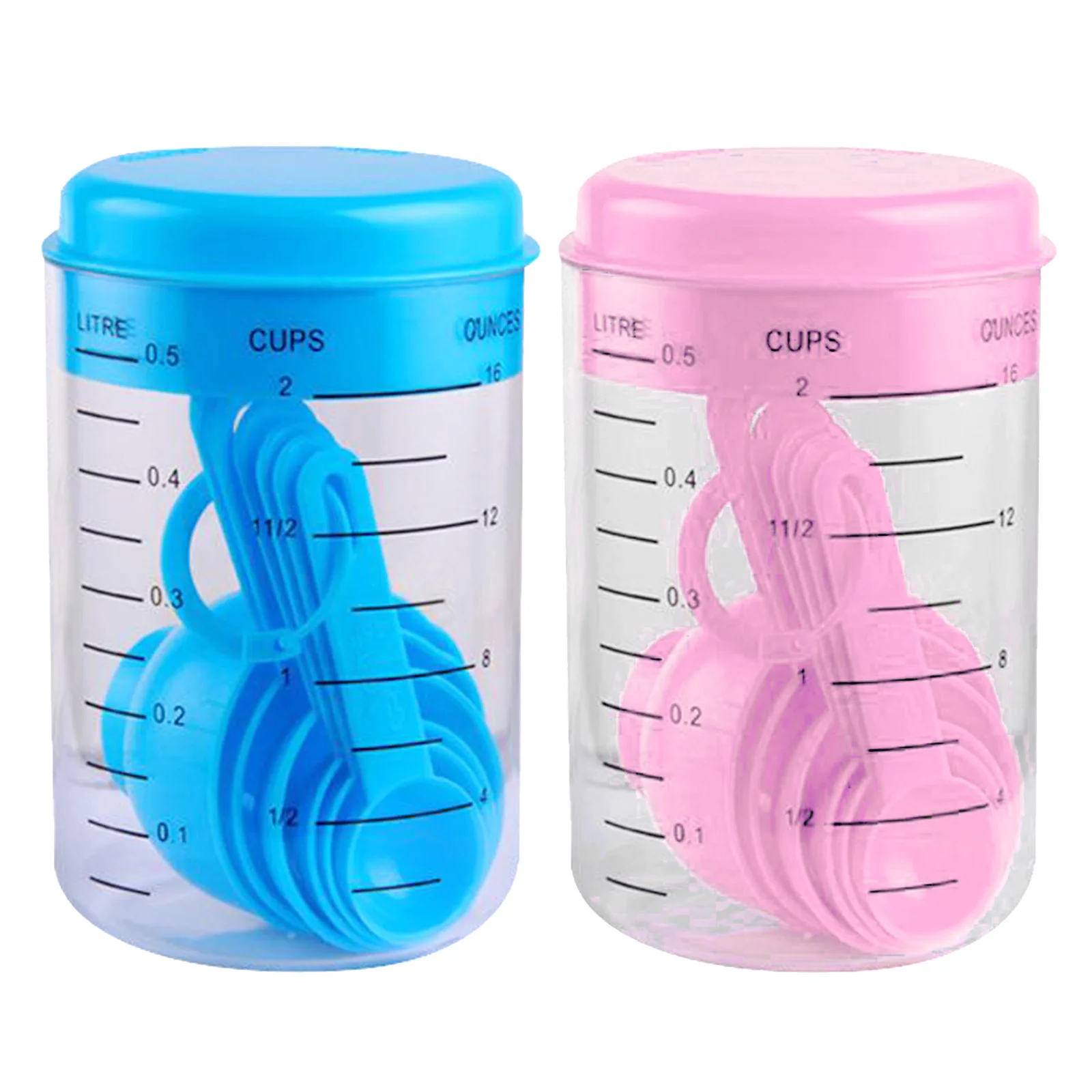 

500ml 16 Ounces Measuring Cups and Spoons Set for Cooking and Baking in the