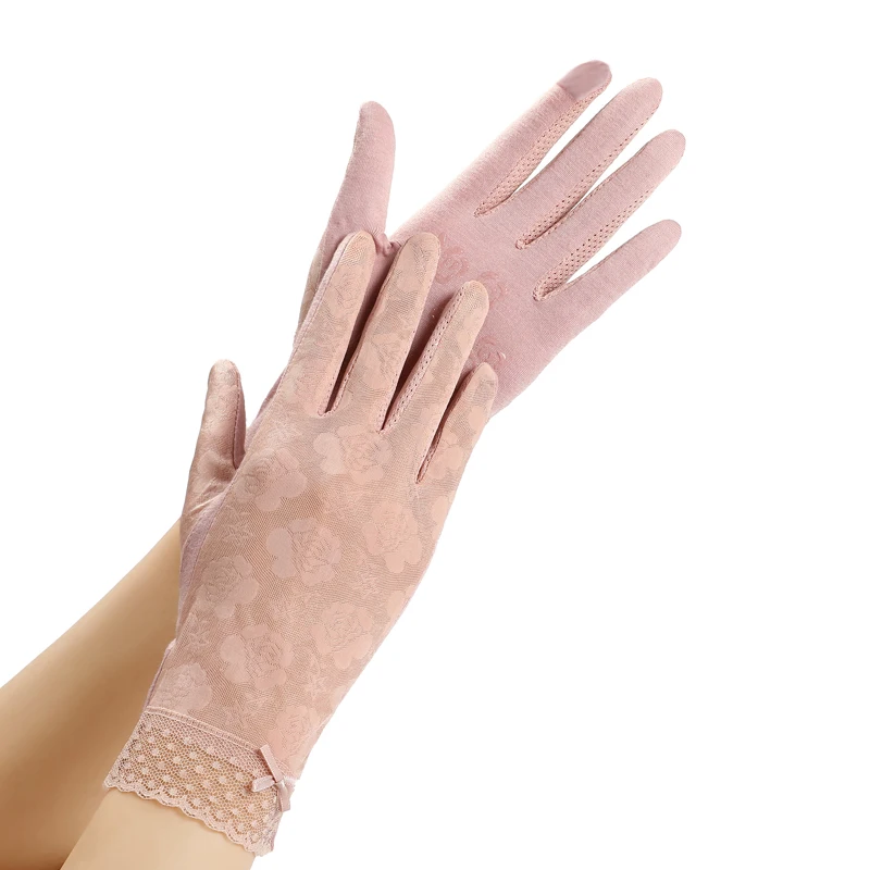 

YD4049 Fashion Women vintage Goth Party Sun Protection Hollow-Out Sexy Dressy Mittens Fingerless Lace Gloves