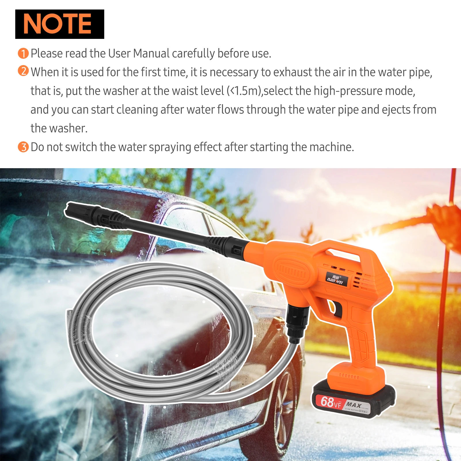 Скидка Мойка Автомобильная портативная под высоким давлением, аппарат для мойки автомобилей, 21 в