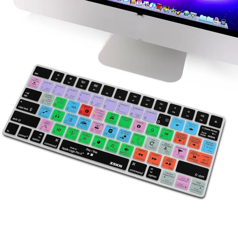 

Xskn Apple keyboard silicone case with functional logic Pro x direct access for mla22ll / A and mla22b / A