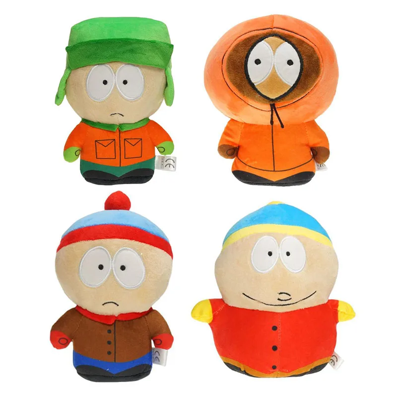 4pcs/lot 18-20cm Game-Doll The South Parks Plush Toys Stan Kyle Kenny Cartman Soft Stuffed Doll for Baby Best Gifts | Игрушки и хобби