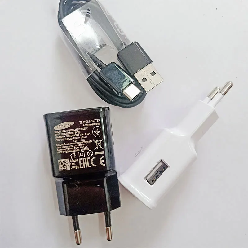 Samsung Быстрое Зарядное устройство USB адаптер питания быстрая зарядка 1 2 м кабель