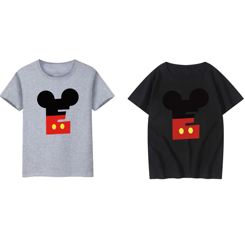 

Футболка с мультяшным принтом Disney, Повседневная летняя футболка для отпуска с надписью E, Детские футболки, Забавные топы, уличная цветная о...