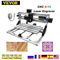 vevor 3 axis cnc 3018 laser engraver grbl control molding milling machine usb port with er11 for diy pvc pcb acrylic wood router