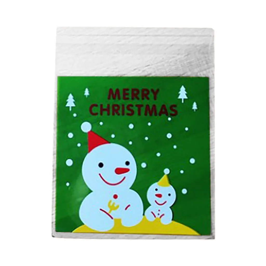 d Merry Candy подарочные пакеты Рождество Санта печенье быстрая свадьба день рождения подарок мешок печенье выпечки Упаковка печенья мешок 8P - Цвет: d
