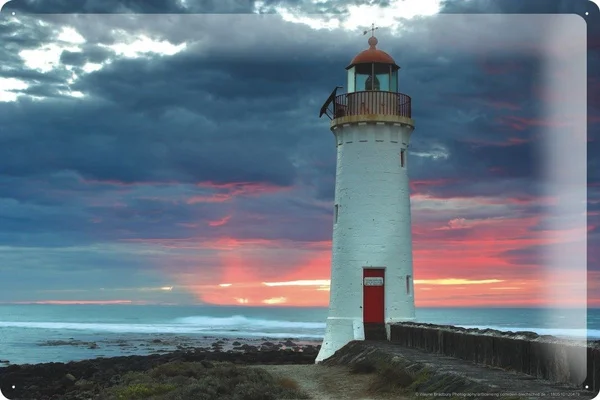 

Tin Sign Feng Shui Picture Cloud Flood Lighthouse Decorative Wall Plate Coffee Bar Decoration Home Decor