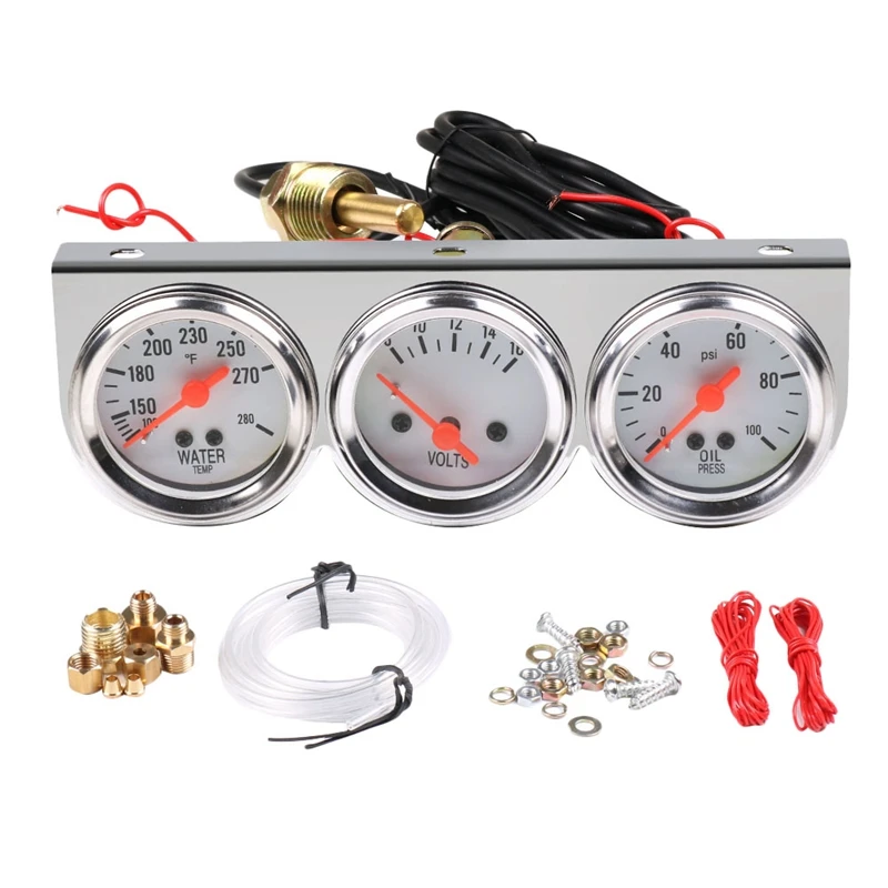 12 В тройной Калибр Набор Три в одном 2 дюйма 52 мм механический корпус температура