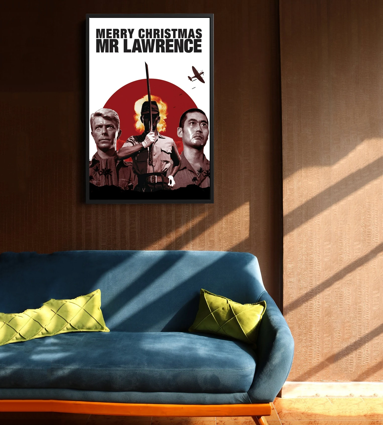 Постер с надписью Merry Christmas (1983) постер британская и японская война пленка Дэвида