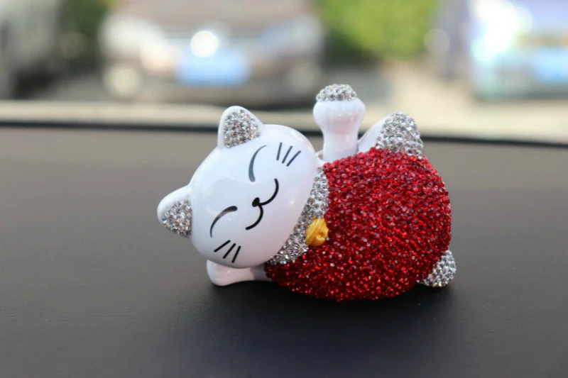 Автомобиль счастливый кот кукла качалка 4 шт. автомобильные аксессуары фэн шуй