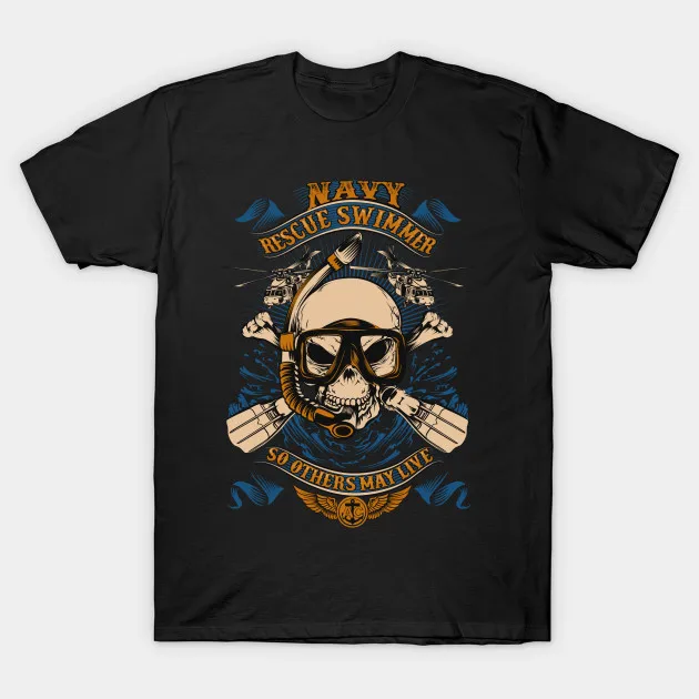 

So Others May Live. Navy Rescue Swimmer Motto Skull T-Shirt. Summer Cotton Short Sleeve O-Neck Mens T Shirt New S-3XL