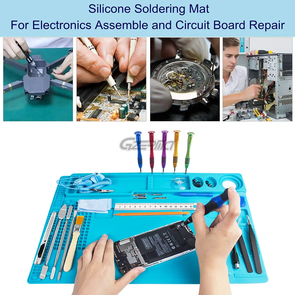 Electronics Repair Tool Kit Professional Precision Screwdriver Set With Repair Mat Repair Tools Kit For Cellphone iPhoneXbox PS4 enlarge
