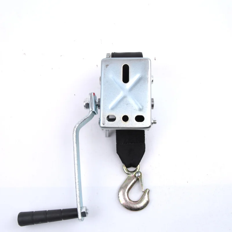 800LBS 6M Boat Truck Auto Portable Manual Winch Webbing Sling Hand Tool Lifting | Winches