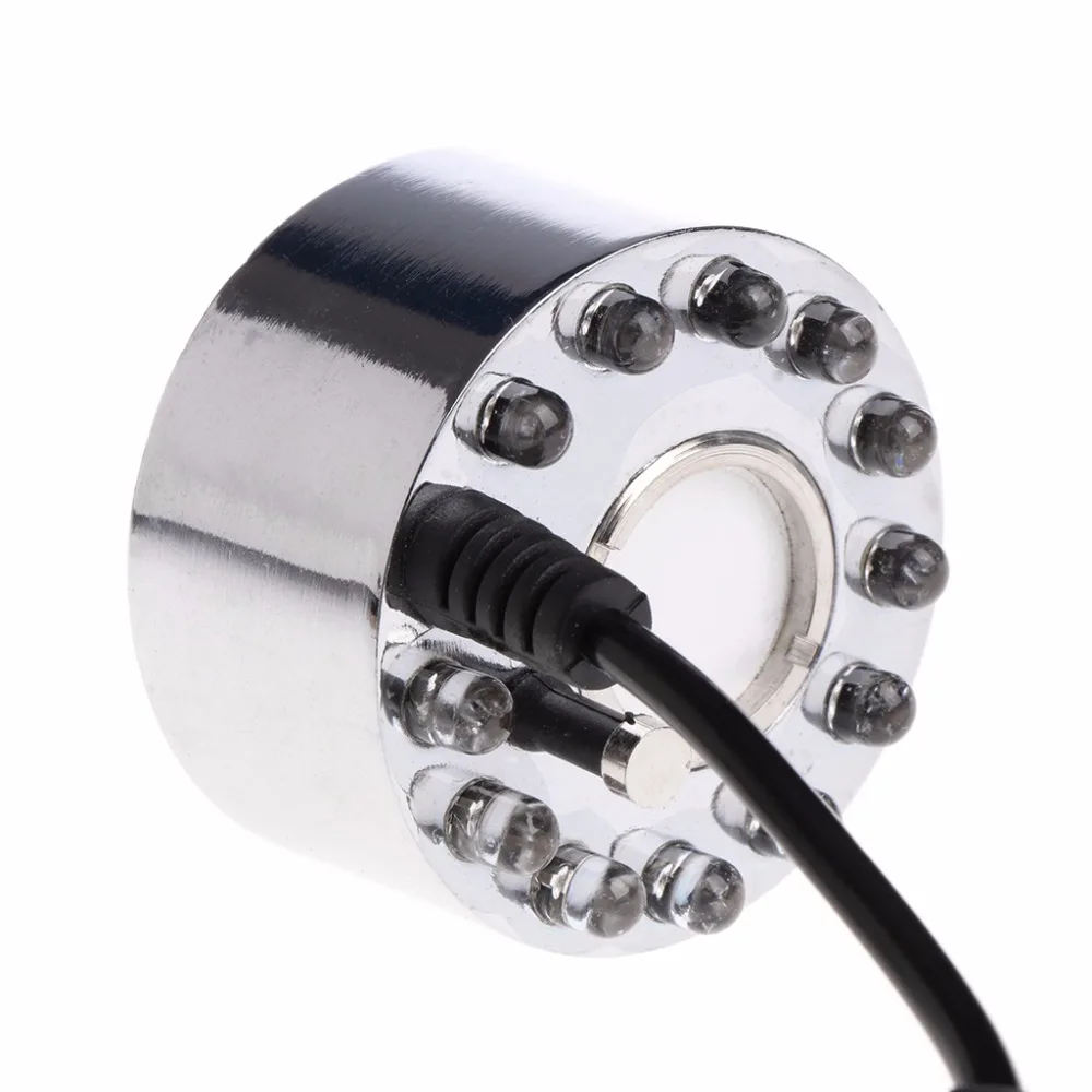 12 LED Colorful Light Ultrasonic Mist Maker Fogger Water Fountain Pond Decor Aquarium Fish Tank Supplies | Дом и сад