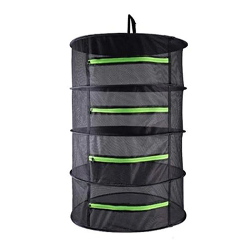 Сушильная сетка многослойная подвесная корзина с молнией Складная сухая сушилка