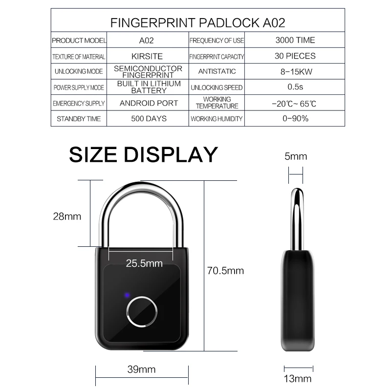 Смарт замок дверной с поддержкой Wi Fi и Bluetooth USB зарядка сканер отпечатка пальца