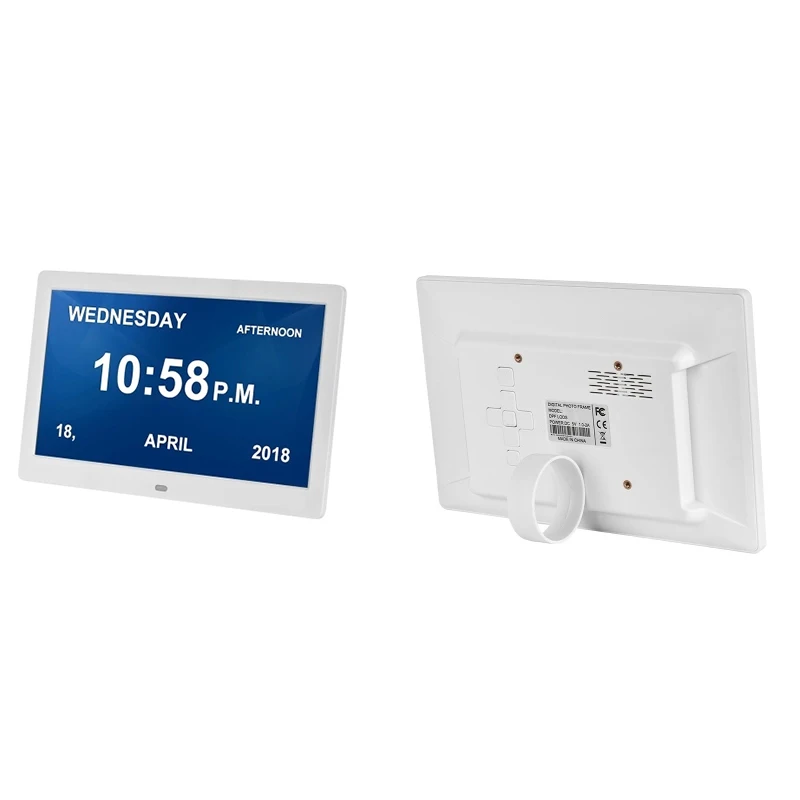 Retail 10 Inch Photo Frame &amp Digital Alarm LED Screen Simple Eletronic Album Support Clock/Calendar/Time Setting/Music/Pho |