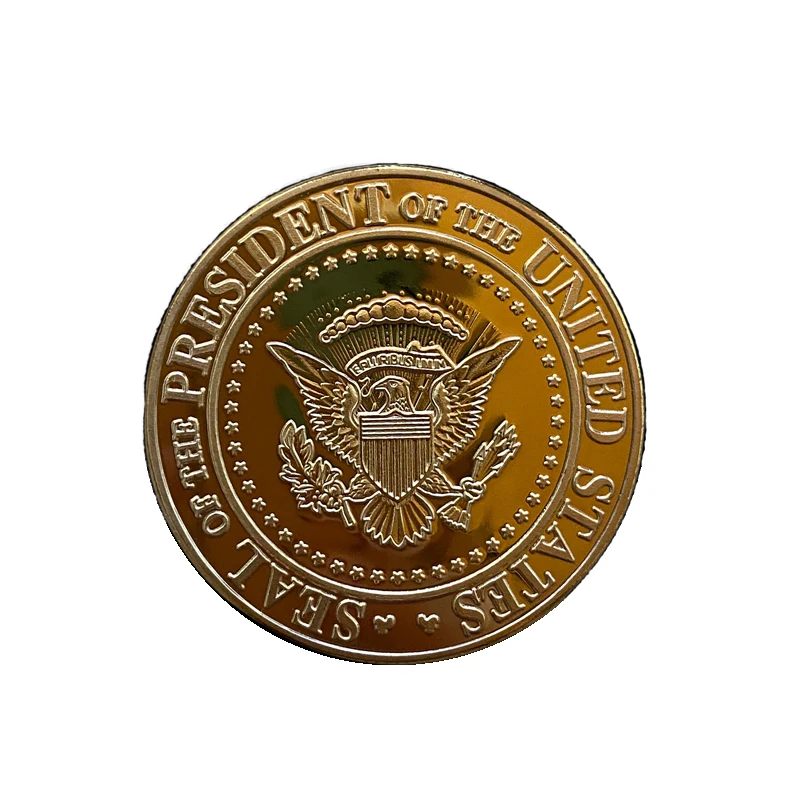 

Collectible Gold Coins US Donald Trump Commemorative Coin "Second Presidential Term 2021-2025 IN GOD WE TRUST"