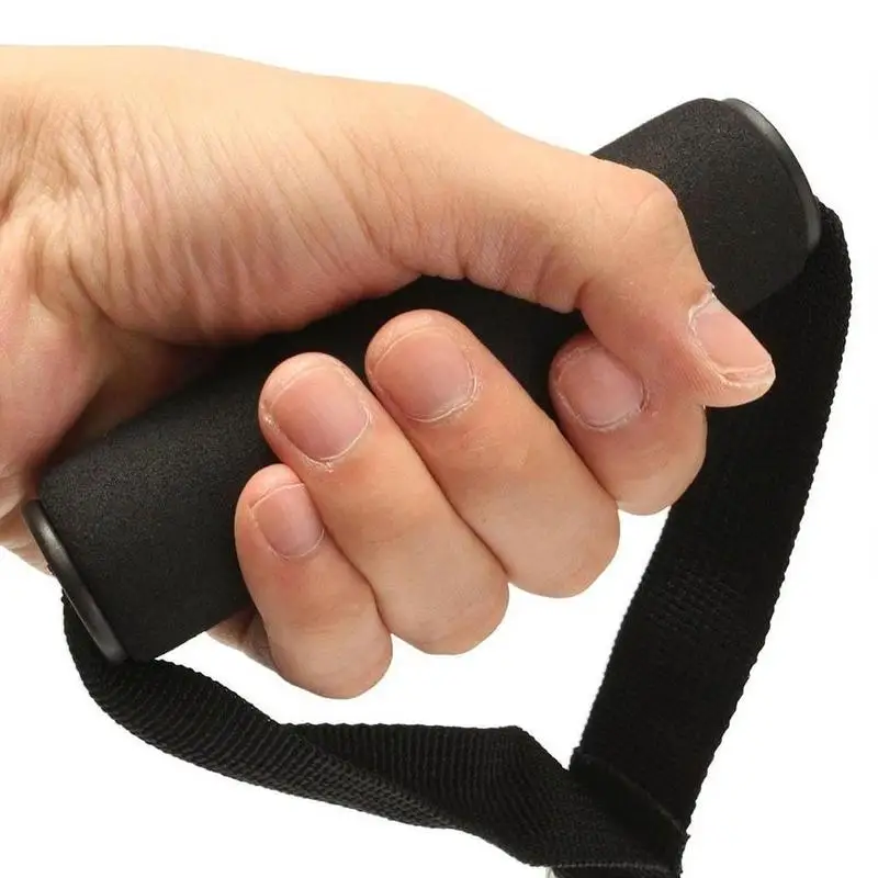 

1 Pair Sports Fitness Latex Tube Pull Handle D-ring Elastic Strength Training Handle Rope Connection Accessories