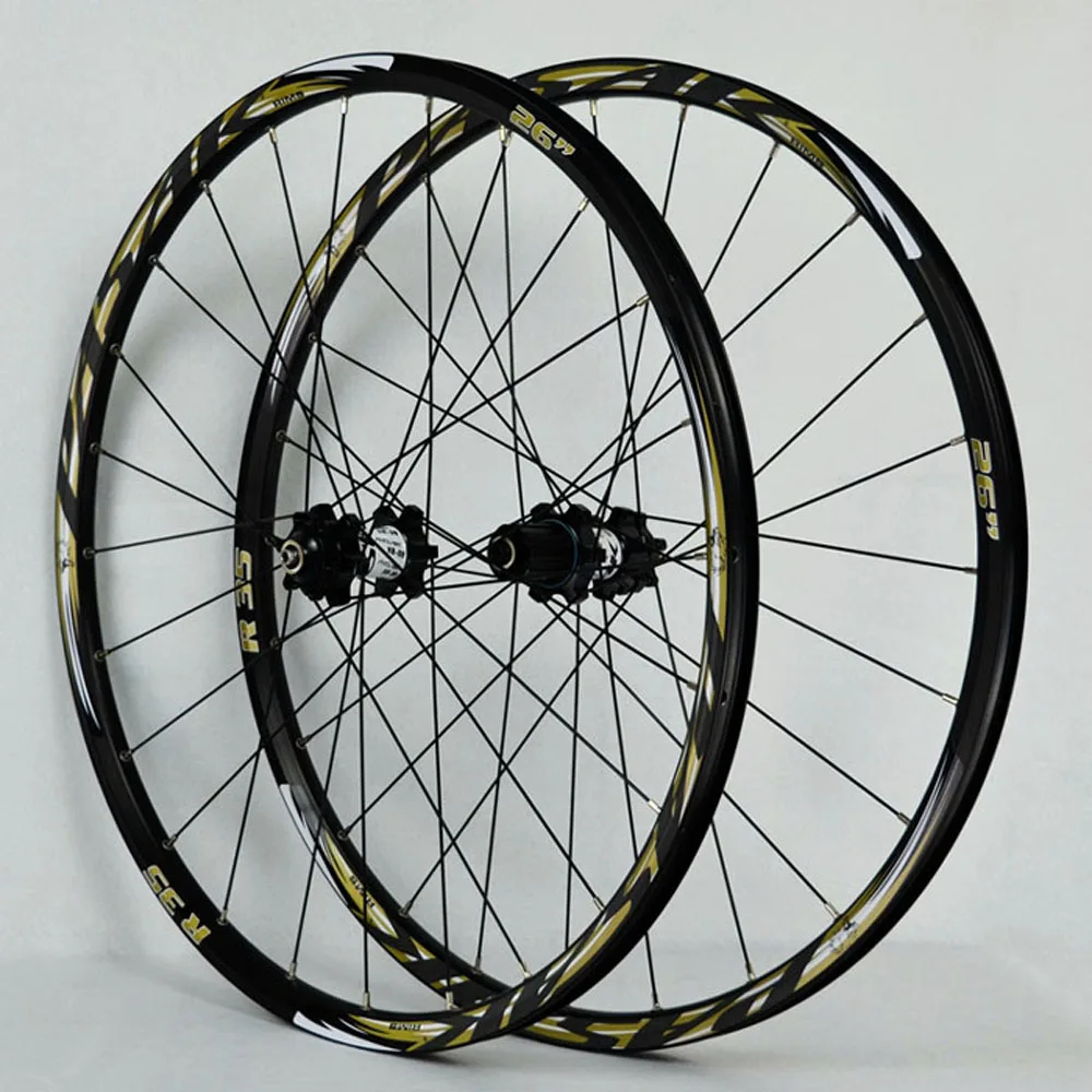 Pasak Mtb Колесная 26 27 5 er Гладкий подшипник спереди 2 сзади 4 Alu диски 24 Отверстия
