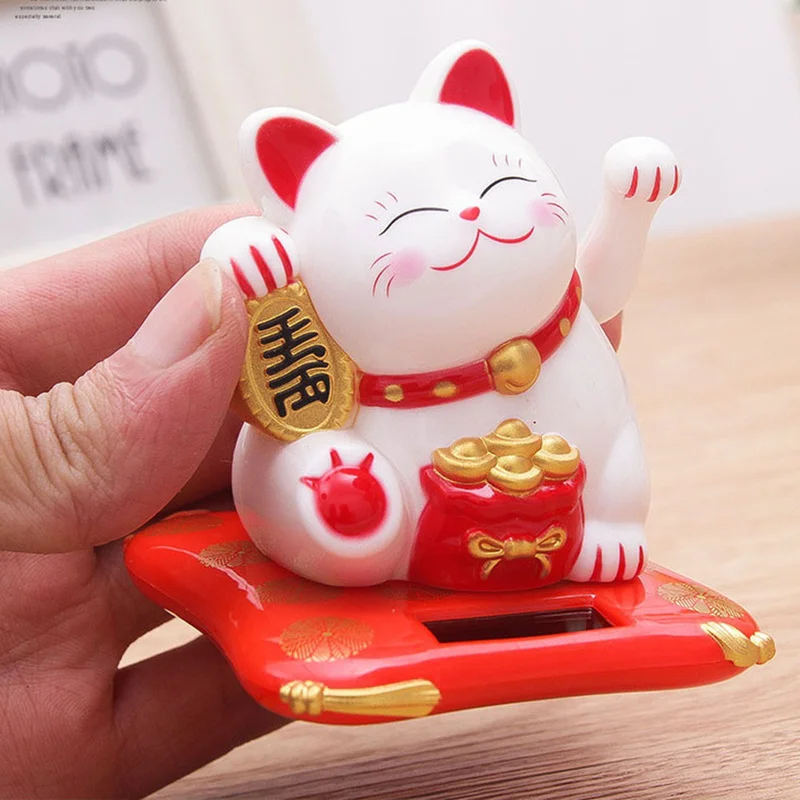 Креативные милые дрожание рук Lucky Cat Фортуна фигурки миниатюры богатство