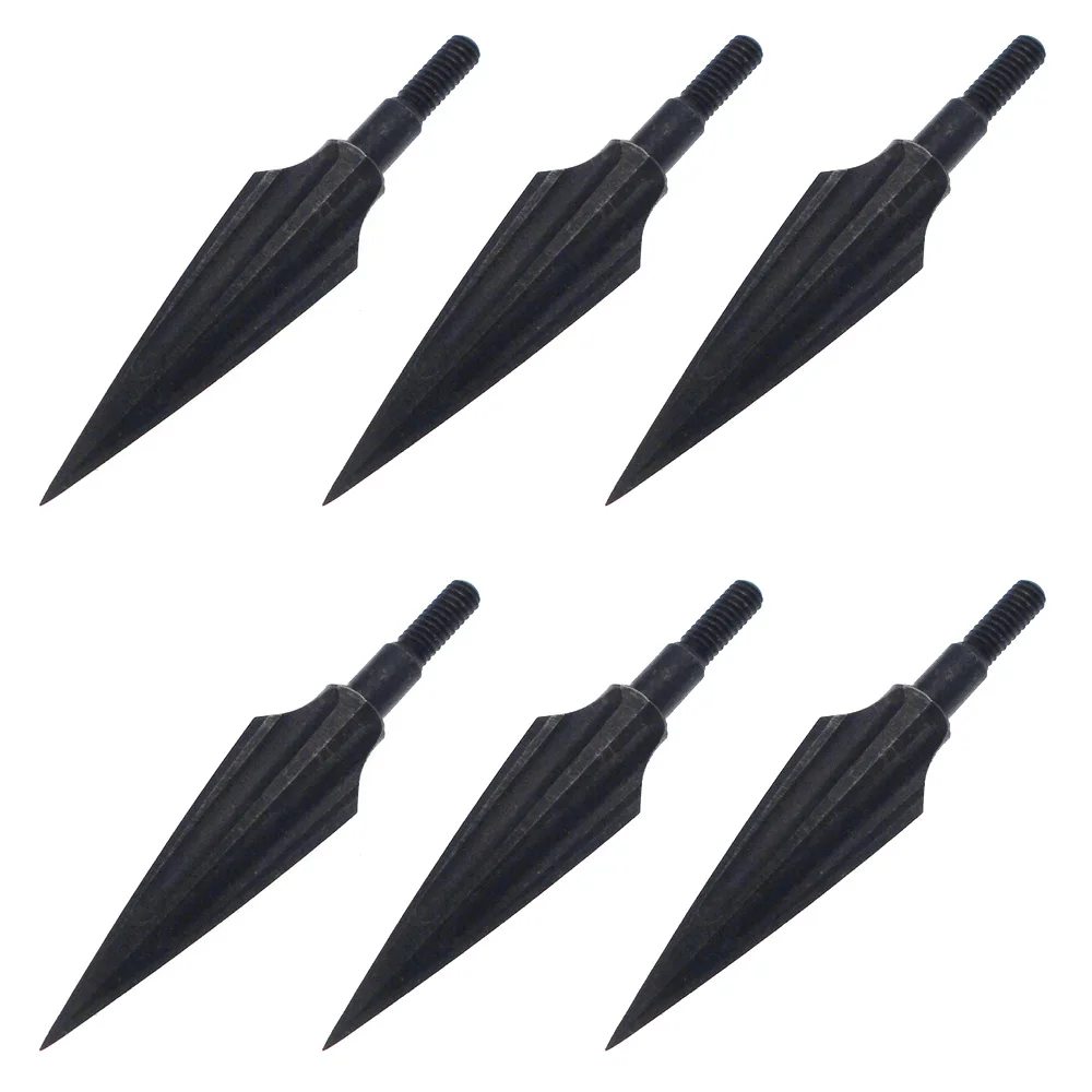Type 5 (6pcs) 6 шт. черные ивы Broadheads стрельба из лука углеродный стальной наконечник стрелы наконечники для изогнутого блочного Лука арбалета - Цвет: Type 5 (6pcs)