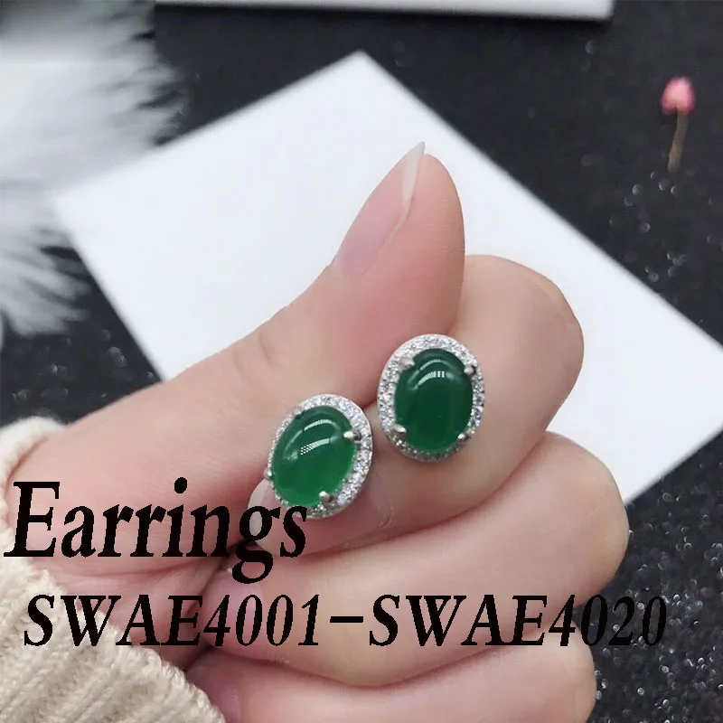 

New Fashion Exquisite S925 High Quality Cubic Zirconia Earrings Send Girlfriends Memorial Classic Jewelry GiftsSWAE4001-SWAE4020