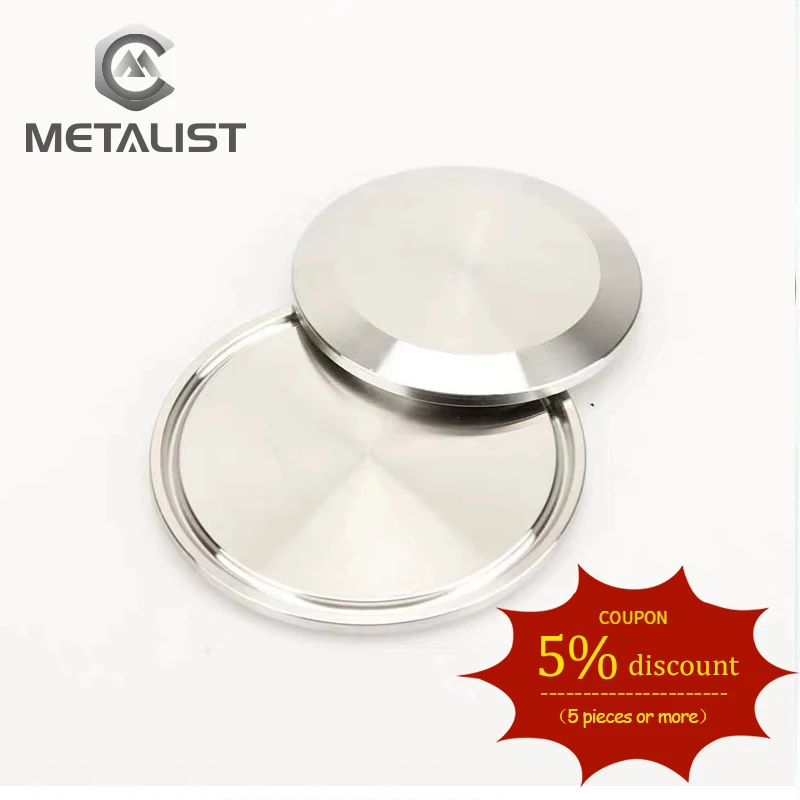 

METALIST high quality 45MM.51MM OD Sanitary End Cap Stainless Steel SS304 fits 2" Tri Clamp Ferrule Flange 64MM